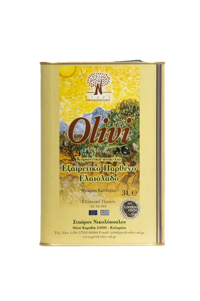 Huile d'Olive Vierge Extra - Bidon Métallique 3L