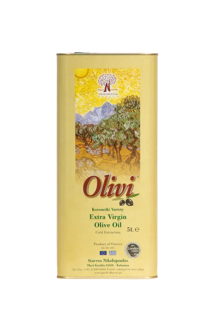 Huile d'Olive Kalamata Vierge Extra - Bidon Métallique 5L