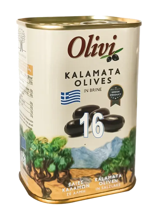 Olives de Table Kalamon BIO en saumure - 4Kg