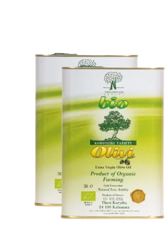 [VE___B_BM_6L___] Huile d'Olive Vierge Extra BIO - Bidon Métallique 3L x 2